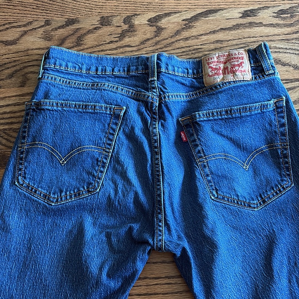 Men’s Levi's 505 Straight Jeans 32x34 - Picture 4 of 5